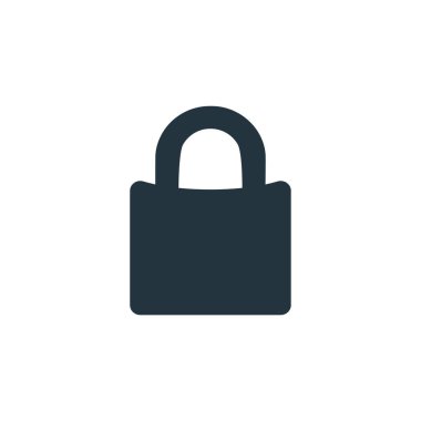 Basit simge, vektör illüstrasyonunu kilitle