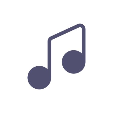 müzik Not basit kutsal kişilerin resmi, vektör çizim