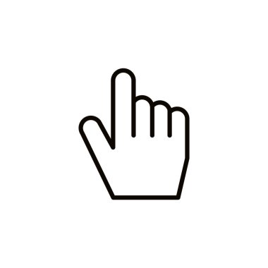 bilgisayar UI işaretleyici simgesi, vektör illüstrasyonu