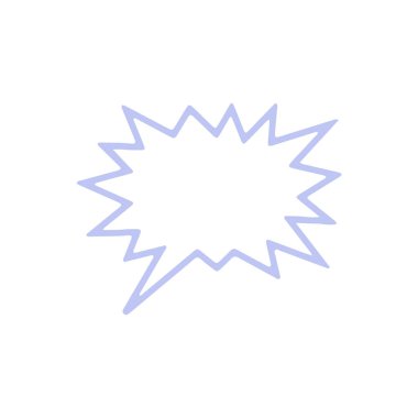 Biçimlendirilmiş konuşma balonu simgesi, vektör illüstrasyonu