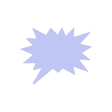 Biçimlendirilmiş konuşma balonu simgesi, vektör illüstrasyonu