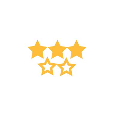 Soyut yıldız simgesi vektör illüstrasyonu