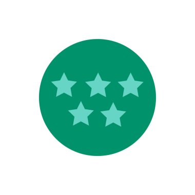 Soyut yıldız simgesi vektör illüstrasyonu