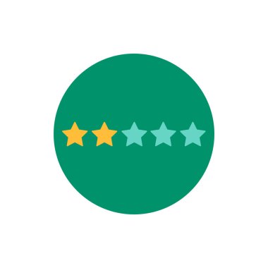 Soyut yıldız simgesi vektör illüstrasyonu