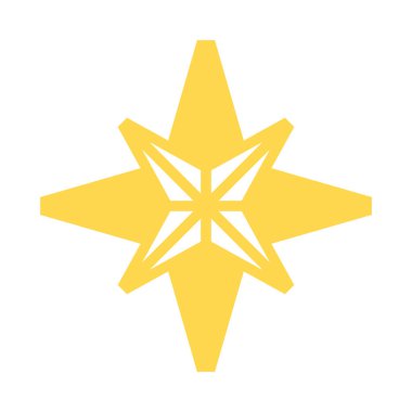 Soyut yıldız simgesi vektör illüstrasyonu