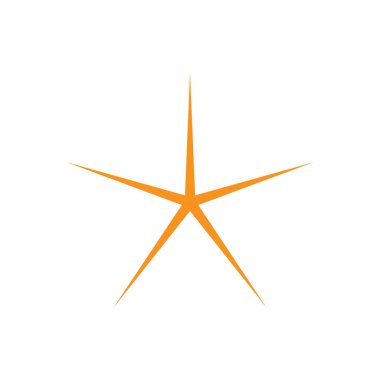 Soyut yıldız simgesi vektör illüstrasyonu