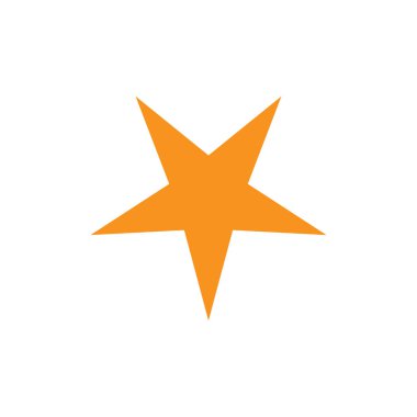 Soyut yıldız simgesi vektör illüstrasyonu