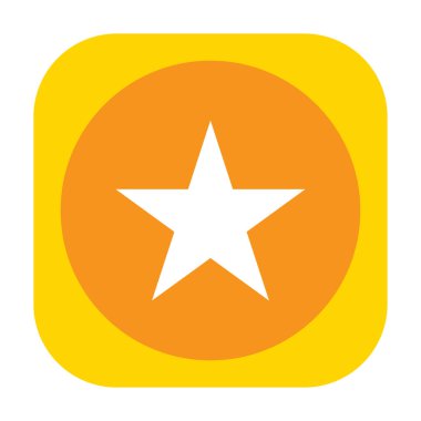 Soyut yıldız simgesi vektör illüstrasyonu