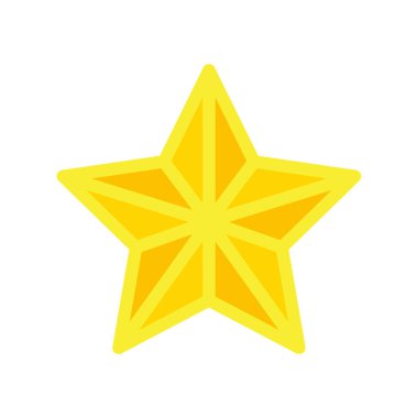 Soyut yıldız simgesi vektör illüstrasyonu