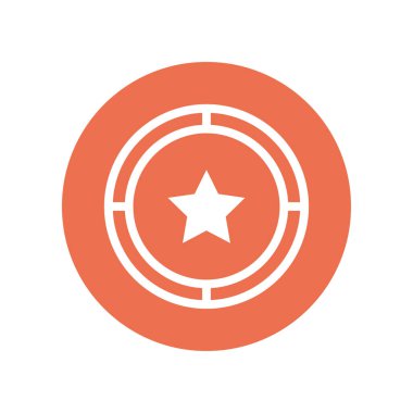 Soyut yıldız simgesi vektör illüstrasyonu