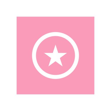 Soyut yıldız simgesi vektör illüstrasyonu