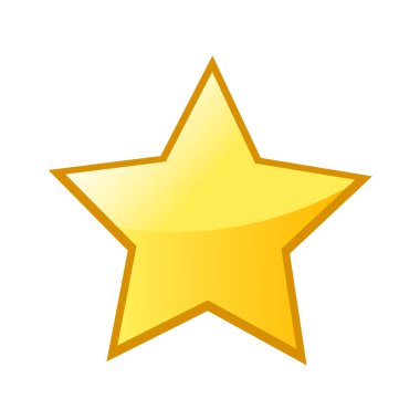 Soyut yıldız simgesi vektör illüstrasyonu