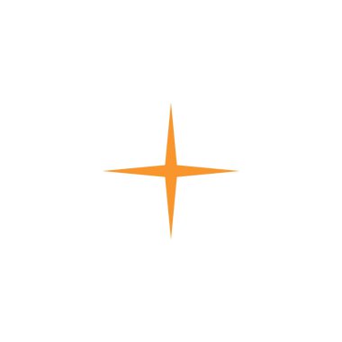 Soyut yıldız simgesi vektör illüstrasyonu