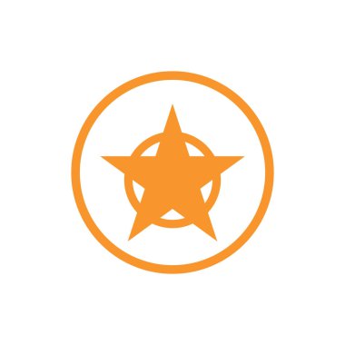 Soyut yıldız simgesi vektör illüstrasyonu