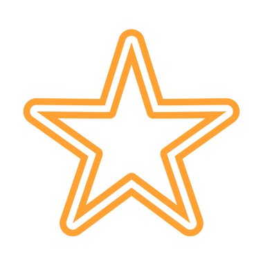 Soyut yıldız simgesi vektör illüstrasyonu