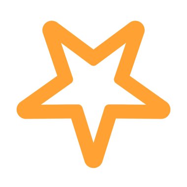 Soyut yıldız simgesi vektör illüstrasyonu