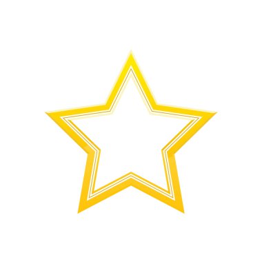 Soyut yıldız simgesi vektör illüstrasyonu