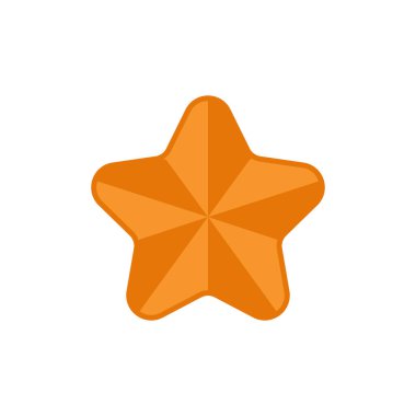 Soyut yıldız simgesi vektör illüstrasyonu