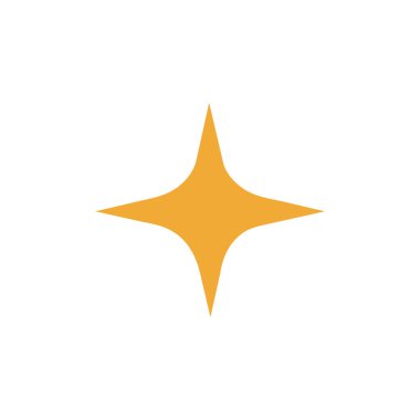 Soyut yıldız simgesi vektör illüstrasyonu