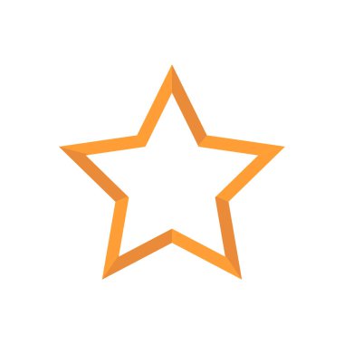 Soyut yıldız simgesi vektör illüstrasyonu