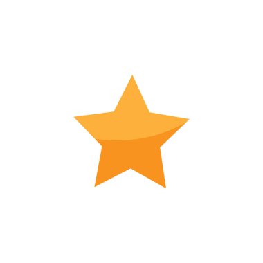 Soyut yıldız simgesi vektör illüstrasyonu