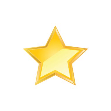 Soyut yıldız simgesi vektör illüstrasyonu