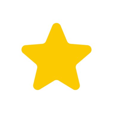 Soyut yıldız simgesi vektör illüstrasyonu