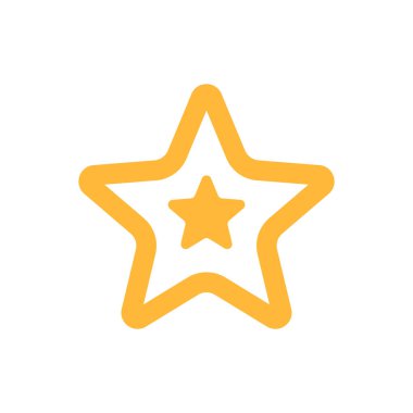 Soyut yıldız simgesi vektör illüstrasyonu