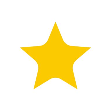 Soyut yıldız simgesi vektör illüstrasyonu