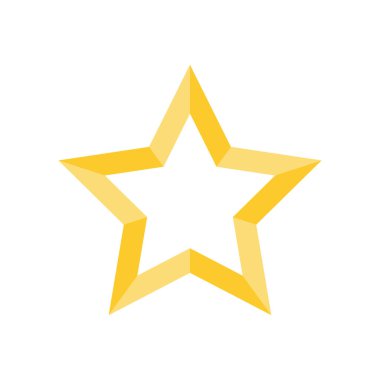 Soyut yıldız simgesi vektör illüstrasyonu