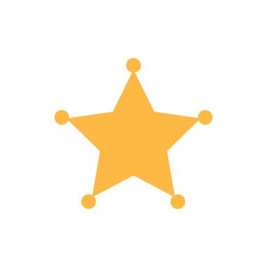 Soyut yıldız simgesi vektör illüstrasyonu