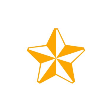 Soyut yıldız simgesi vektör illüstrasyonu