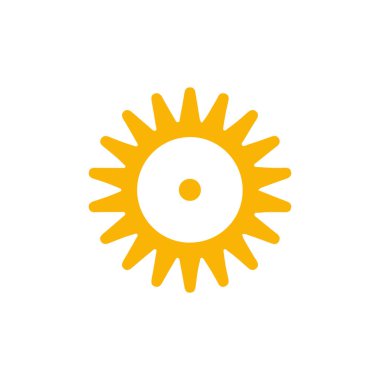 Güneş simgesi, vektör illüstrasyonu