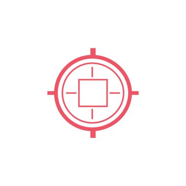 Abstract vector color target icon