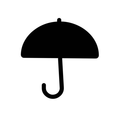 Şemsiyenin vektör illüstrasyon simgesi 