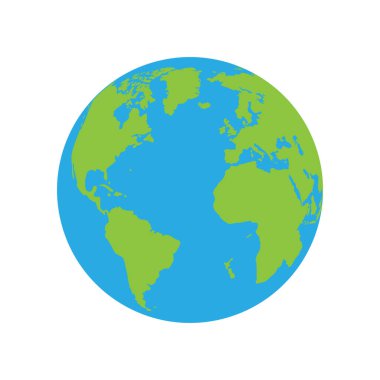 dünya haritası simgesi, vektör resimleme arkaplanı