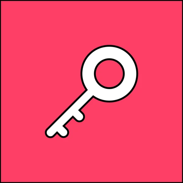 Ілюстрація Значка Ключа Векторний Знак — стоковий вектор