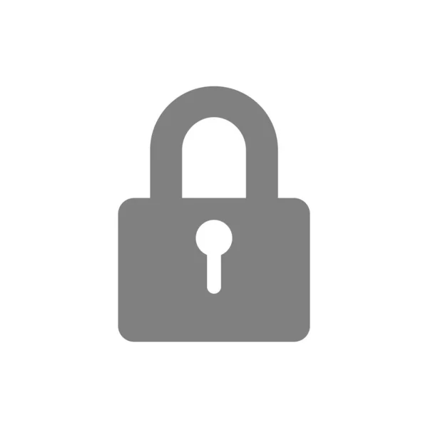 Lock Web Icon Simple Design Vector Illustration —  Vetores de Stock