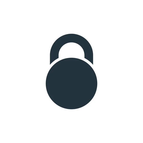 Lock Simple Icon Vector Illustration — Stock Vector