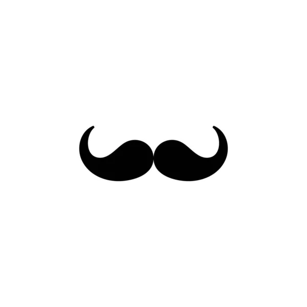 Mustache Simple Icon Vector Illustration — Stock Vector