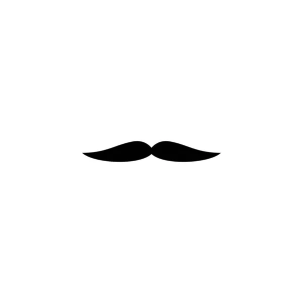 Mustache Simple Icon Vector Illustration — Stock Vector