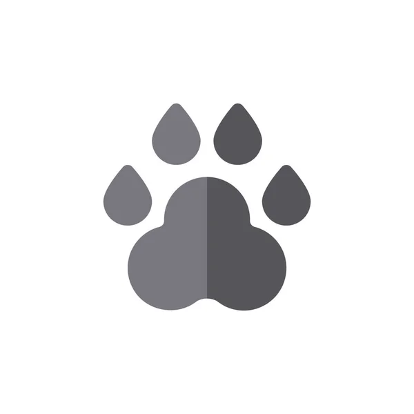 Paw Simple Icon Vector Illustration —  Vetores de Stock