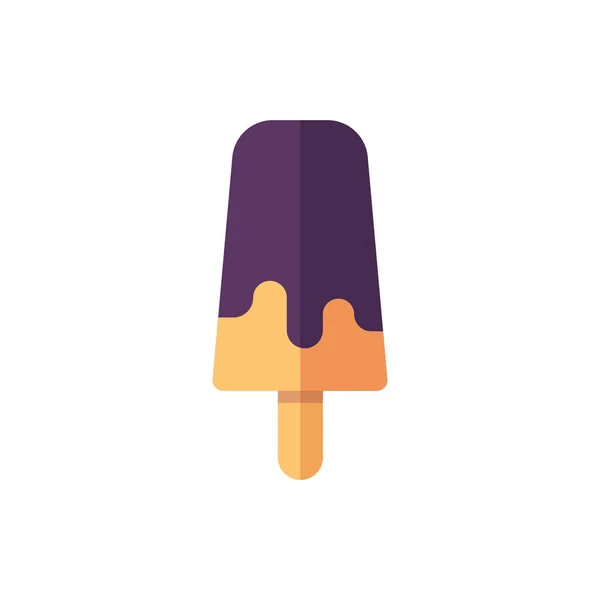 Popsicle Ice Cream Simple Icon Vector Illustration — Vector de stock