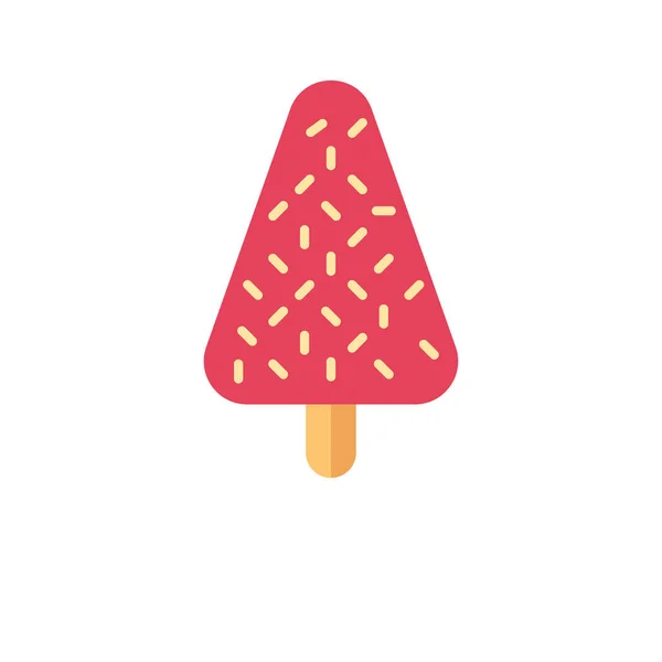 Popsicle Ice Cream Simple Icon Vector Illustration — стоковый вектор