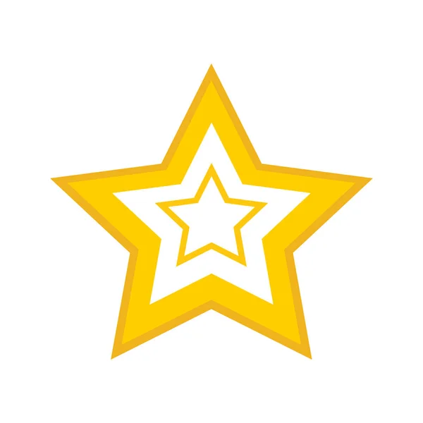 Color Vector Illustration Star Icon — Vetor de Stock