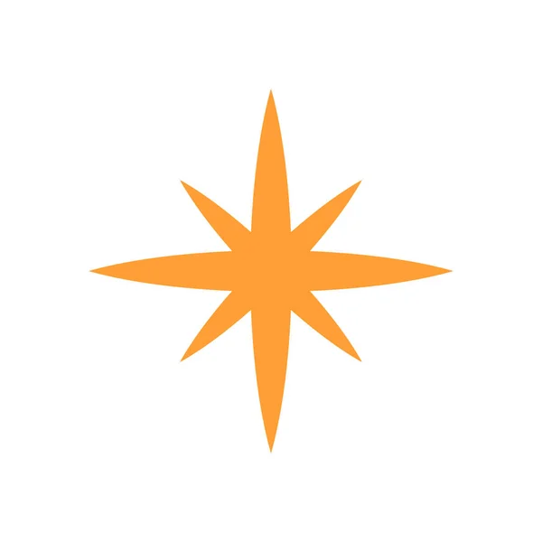 Абстрактная Векторная Иллюстрация Значка Звезды — стоковый вектор