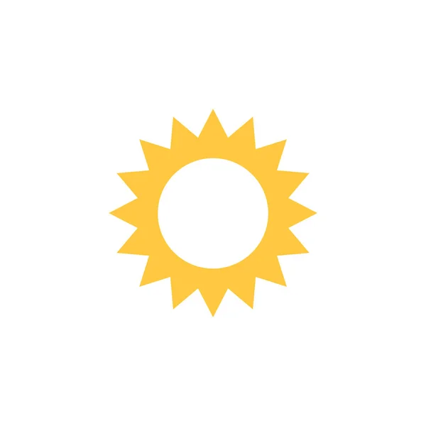 Icône Soleil Conception Plate — Image vectorielle