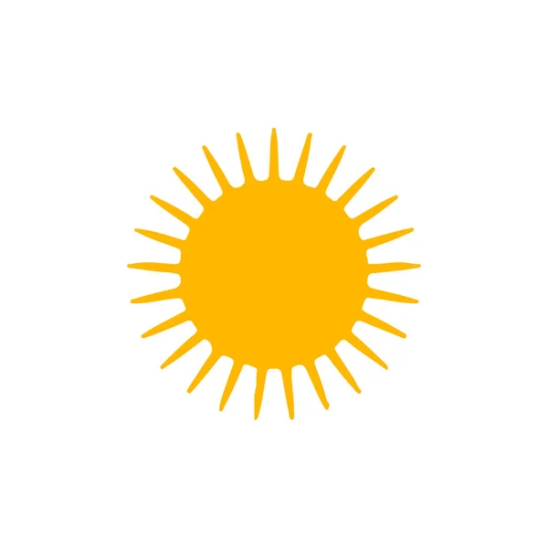 Sun Icon Flat Design — Stock Vector