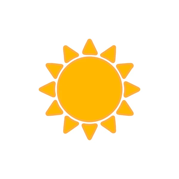 Sonnensymbol Flache Bauweise — Stockvektor
