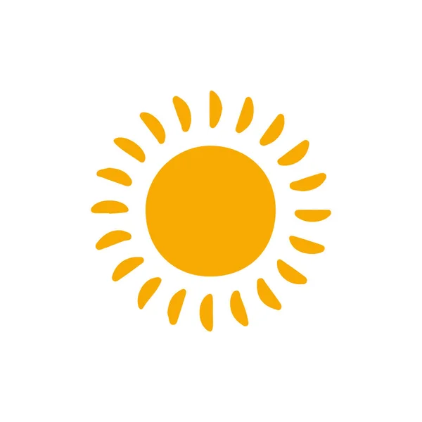 太阳图标 平面设计 — 图库矢量图片